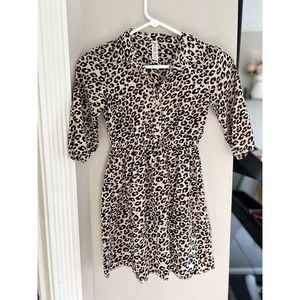 Girls Cheetah Cherokee Long Sleeve Dress